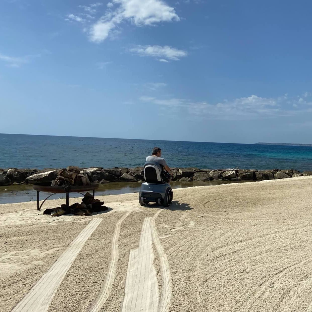 Jose am Strand